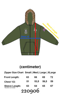 MILITARY FUR ZIPPER