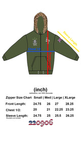 MILITARY FUR ZIPPER