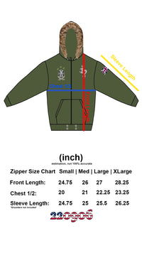 MILITARY FUR ZIPPER